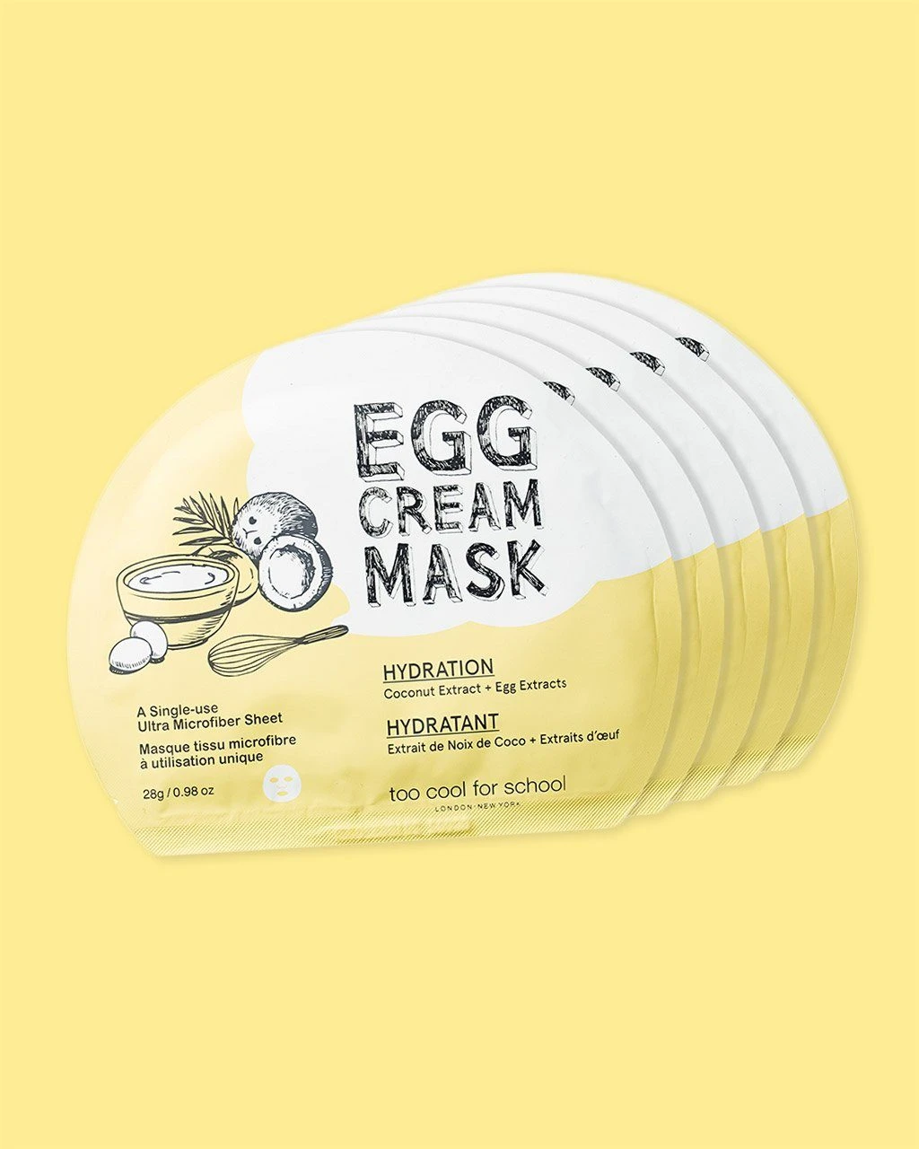 Egg Cream Mask Hydration Set (5 Pack)
